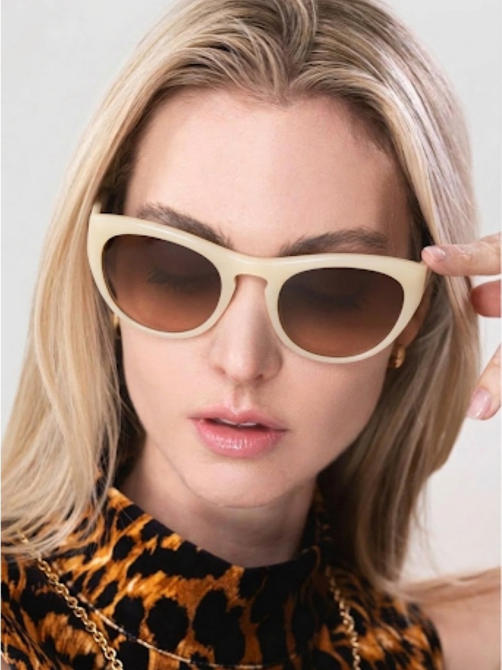 Derek Lam 10 Crosby SKYLER Sunglasses - Beige